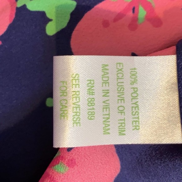 Lilly Pulitzer Long Sleeve Pink Floral Shirt Small - Picture 7 of 8